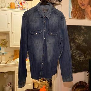 Paisley & Gray XL Slim-Fit Casual Dress Shirt Pearl Snap